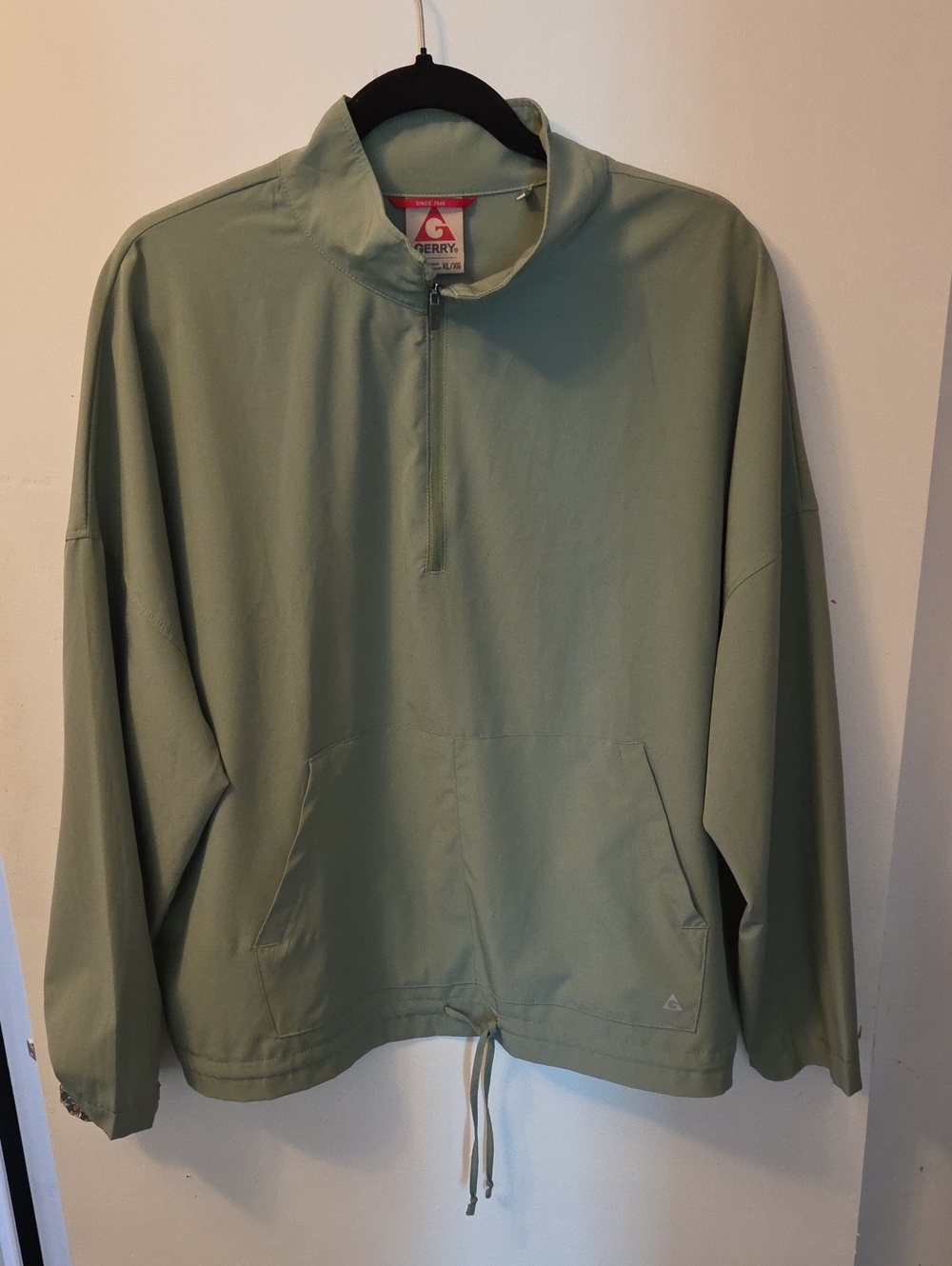 Gerry Weber Sage Green Half-Zip Windbreaker